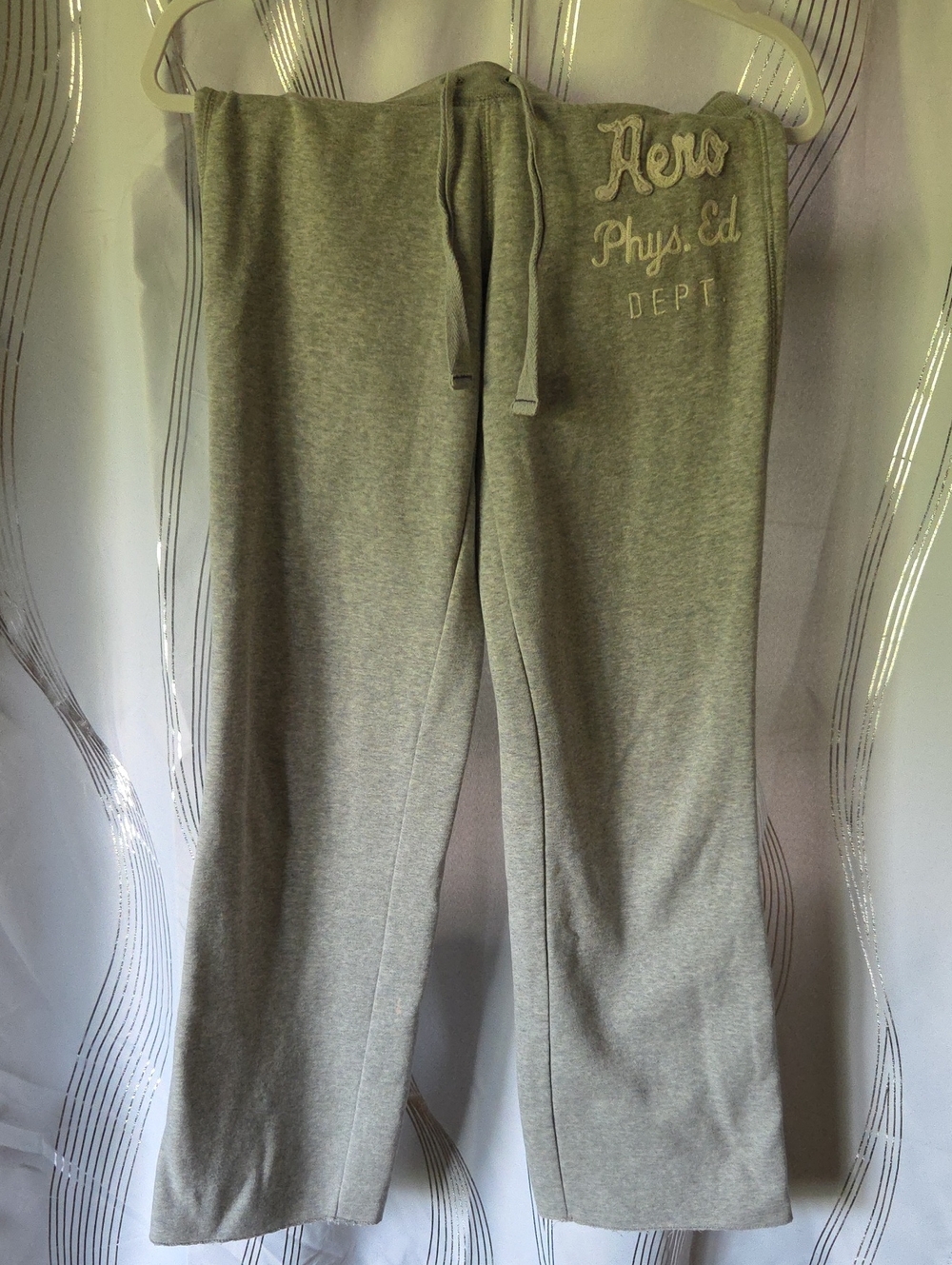 Aeropostale Gray Wide Leg Sweatpants